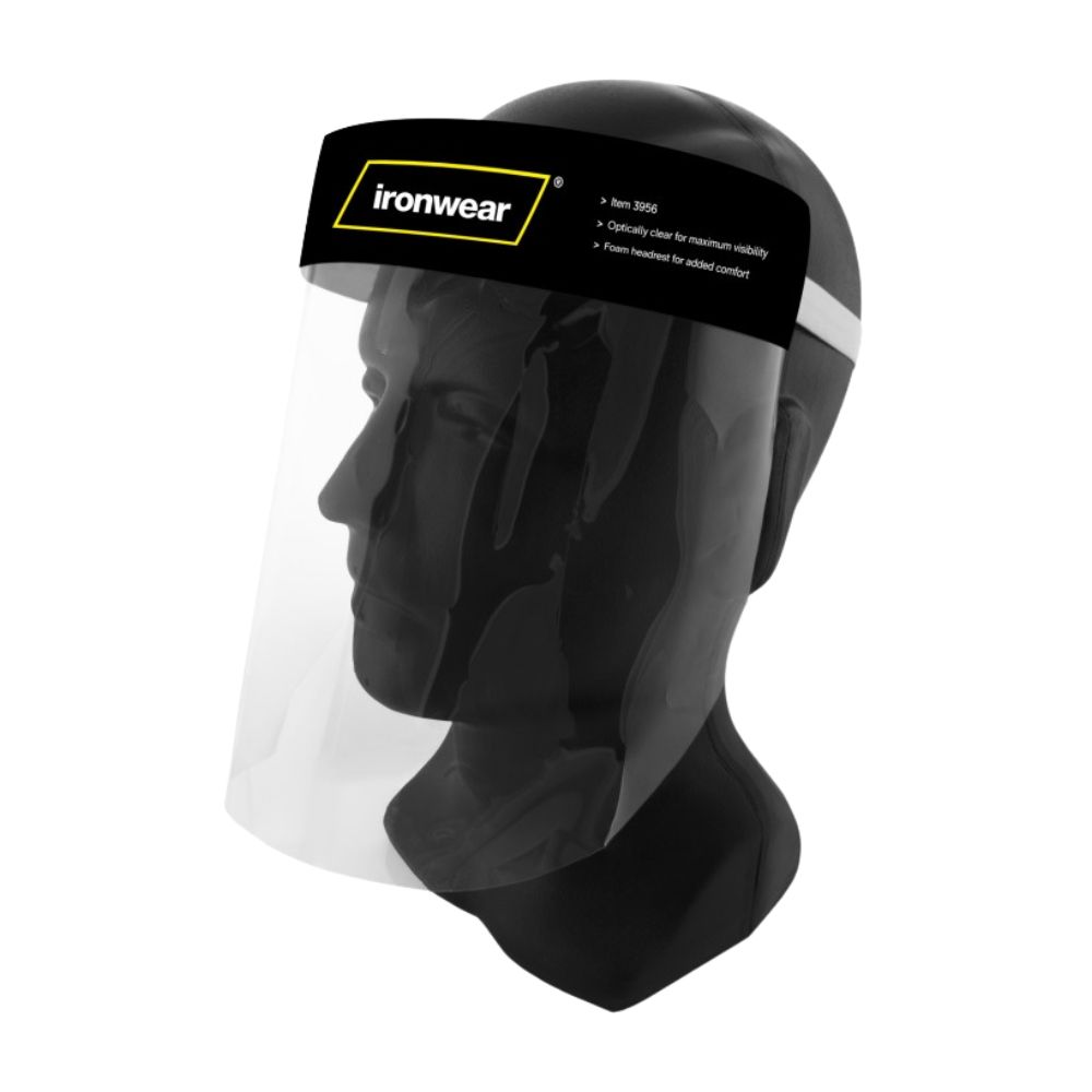 Ironwear Disposable Face Shield, Color: Clear