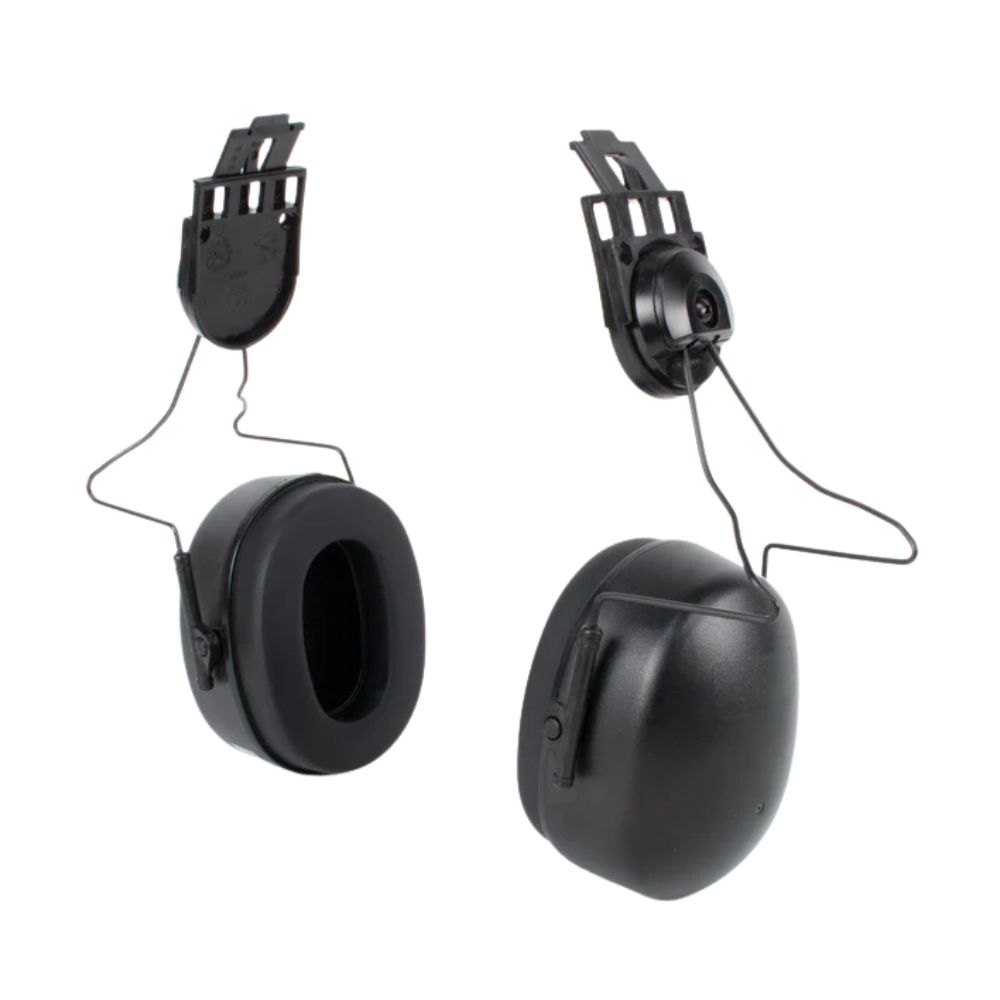 Pyramex Hard Hat Mounted Earmuff, Color: Black