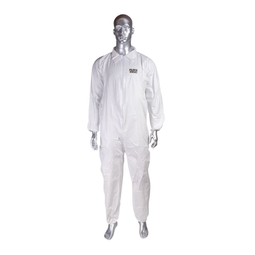Palmer Safety Tyvek Coverall, Quantity: Case: 25, Size: 2XL