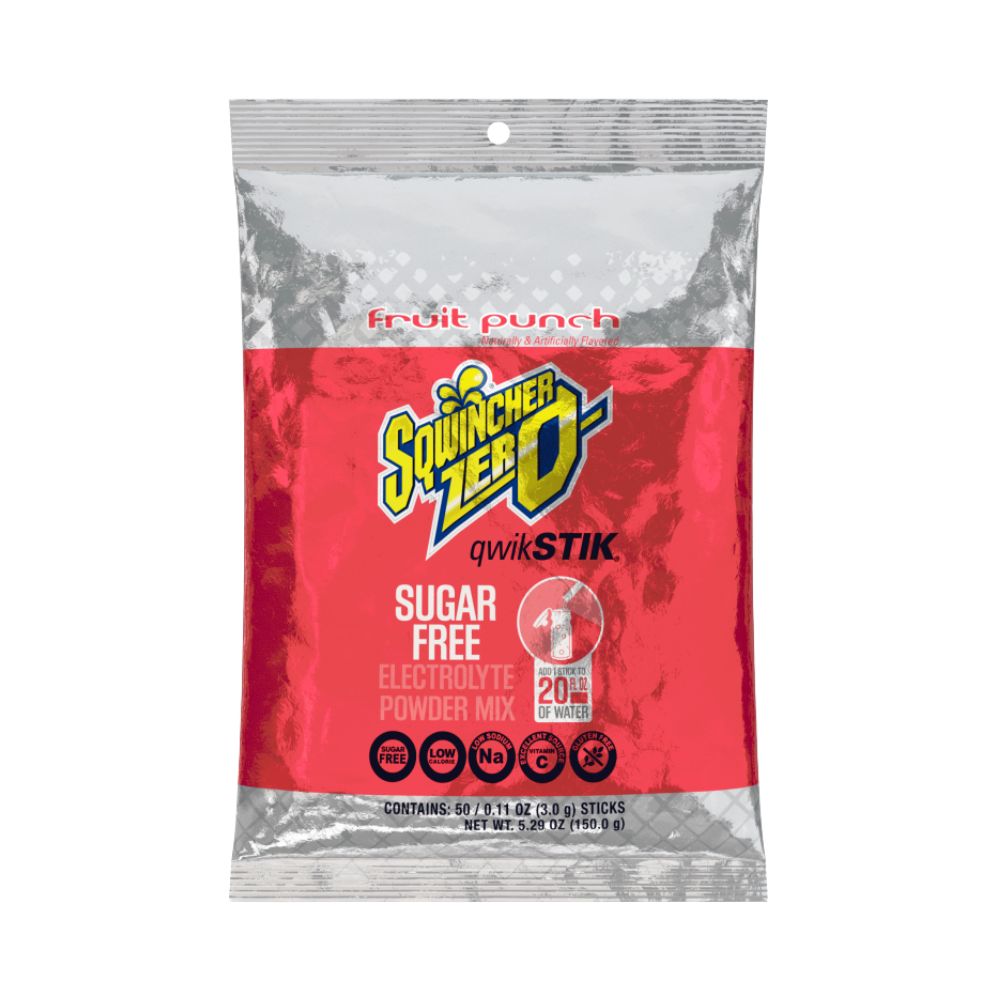 Sqwincher Zero Qwik Stik Sugar Free, Color: Fruit Punch, Size: 50/Bag