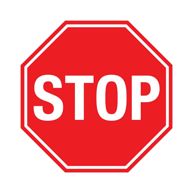 Stop Premium Anti-Slip Floor Decal