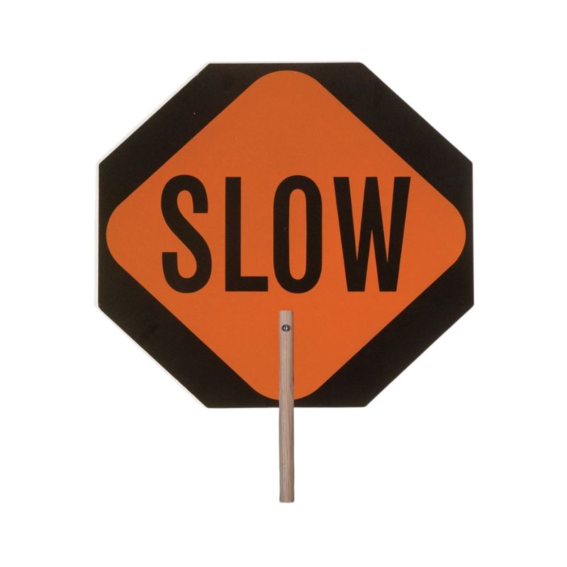Stop &amp; Slow Paddle Signs