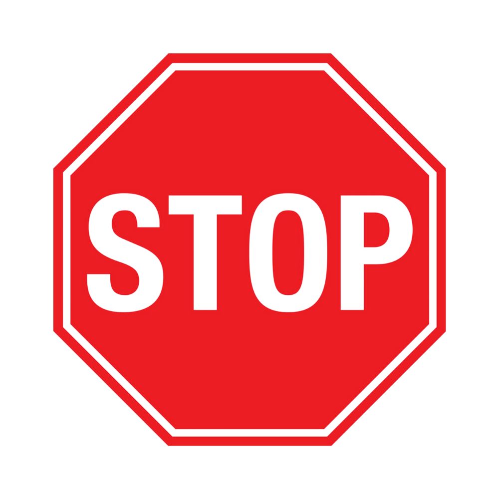 Stop Premium Anti-Slip Floor Decal, Color: Anti-Slip Premium, Size: 17&quot;