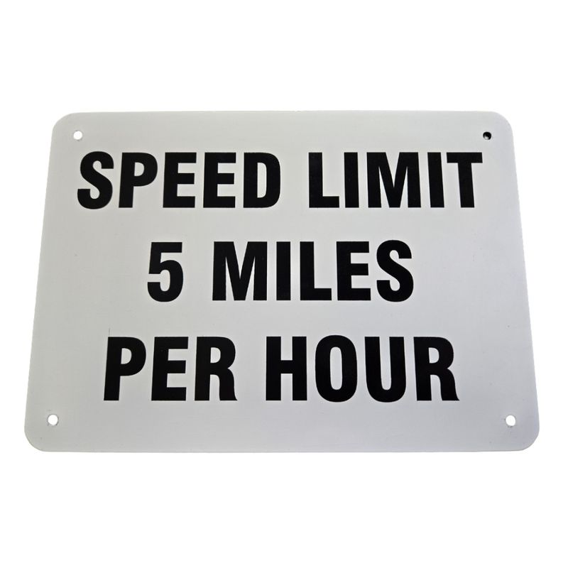 Speed Limit 5 MPH