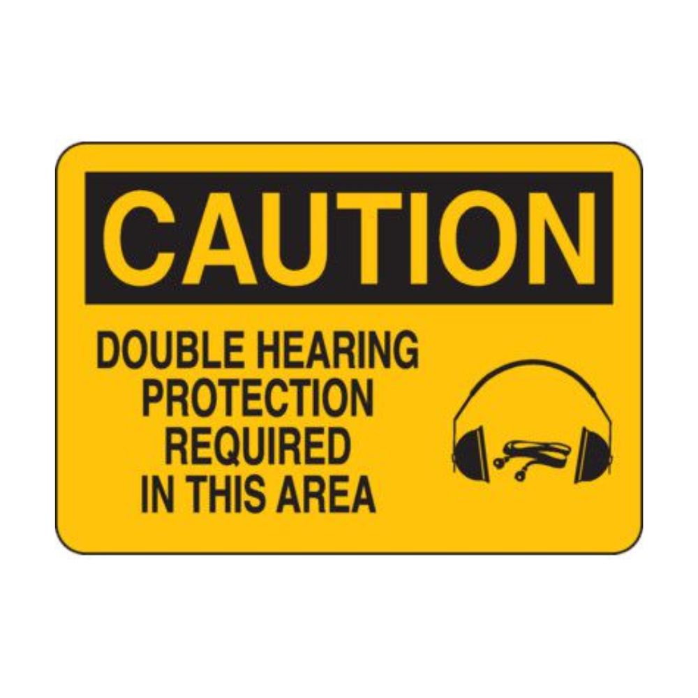Caution Double Hearing Required, Color: AV, Size: 7x10