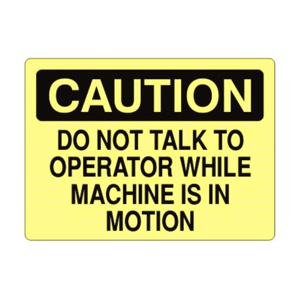 Caution Do Not Talk to Operator, Color: AV, Size: 7x10