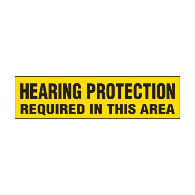 Hearing Protection Required In This Area