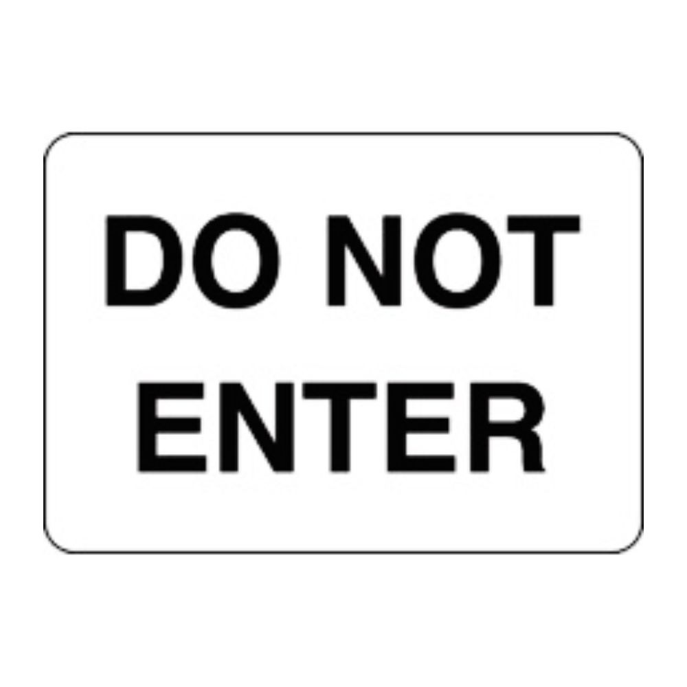 Do not Enter, Color: Aluminum, Size: 14x20