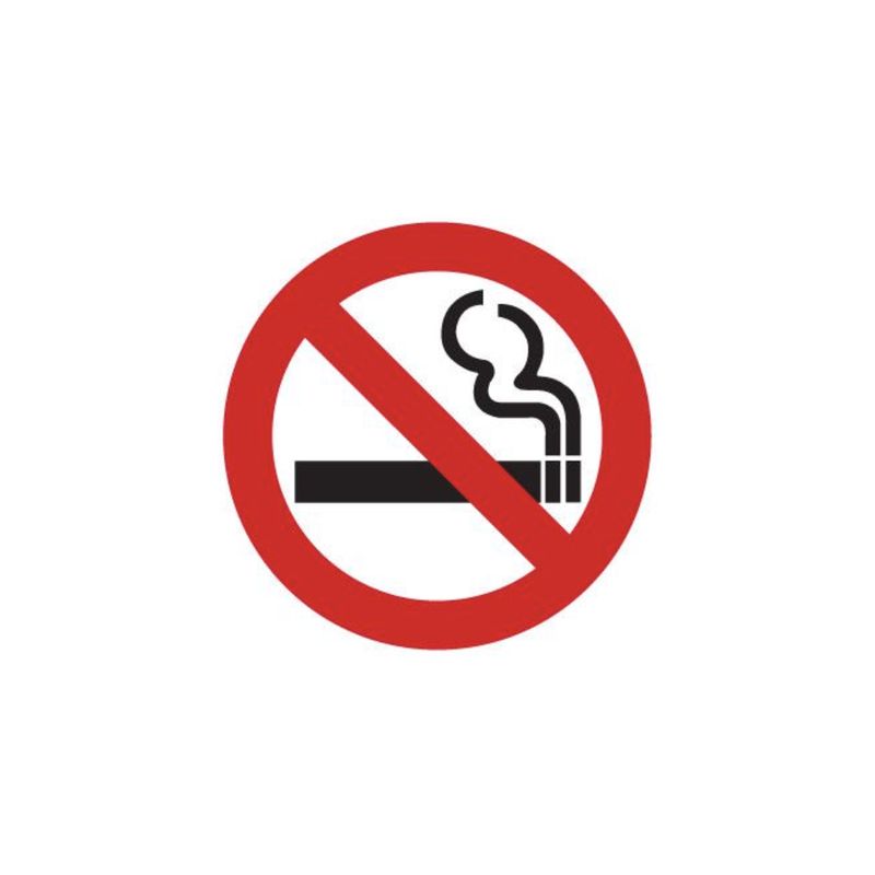 No Smoking Red/White 2&quot; Diameter