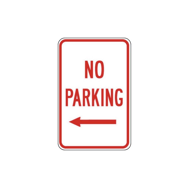 No Parking Left Arrow