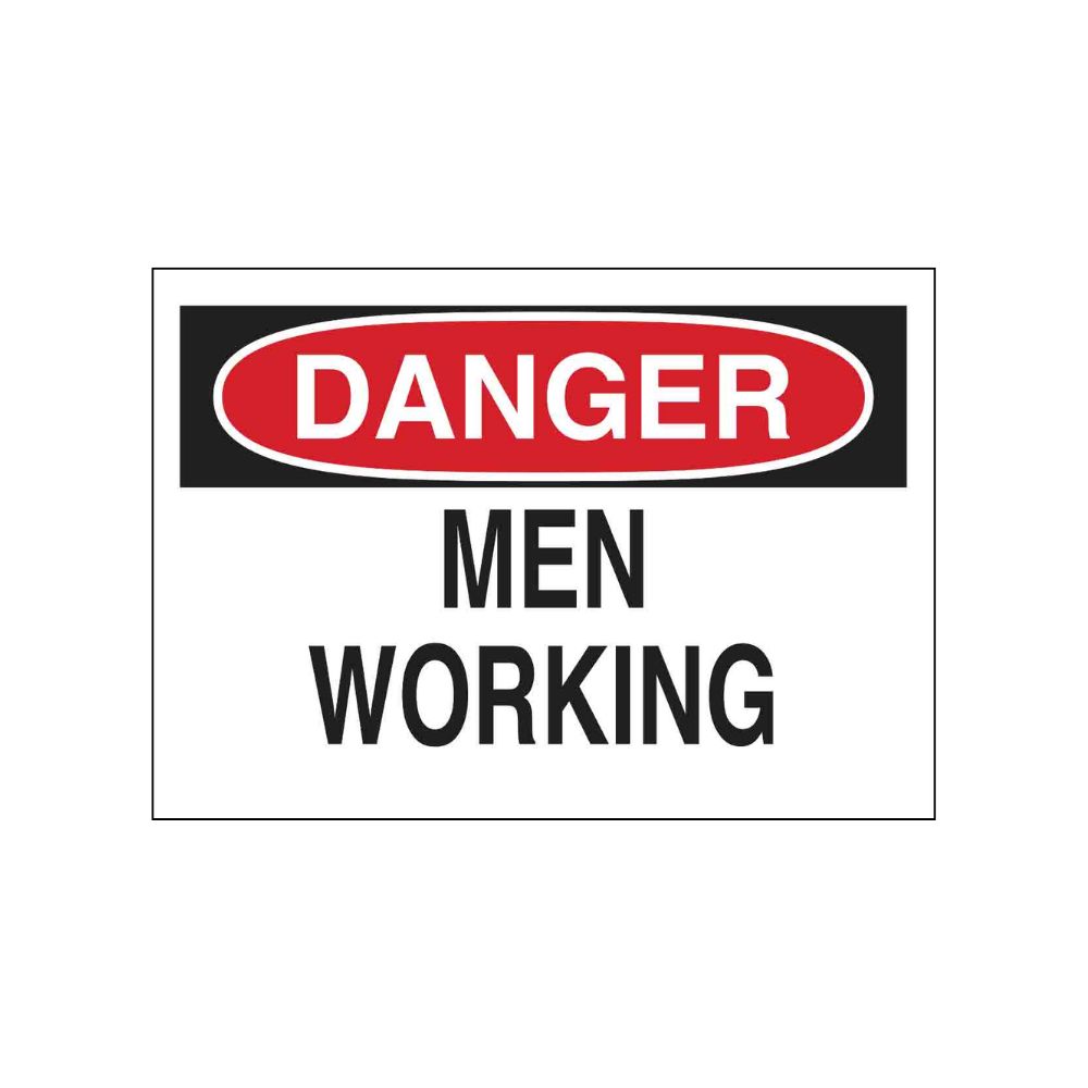 Danger Workers Working, Color: AL, Size: 10X14