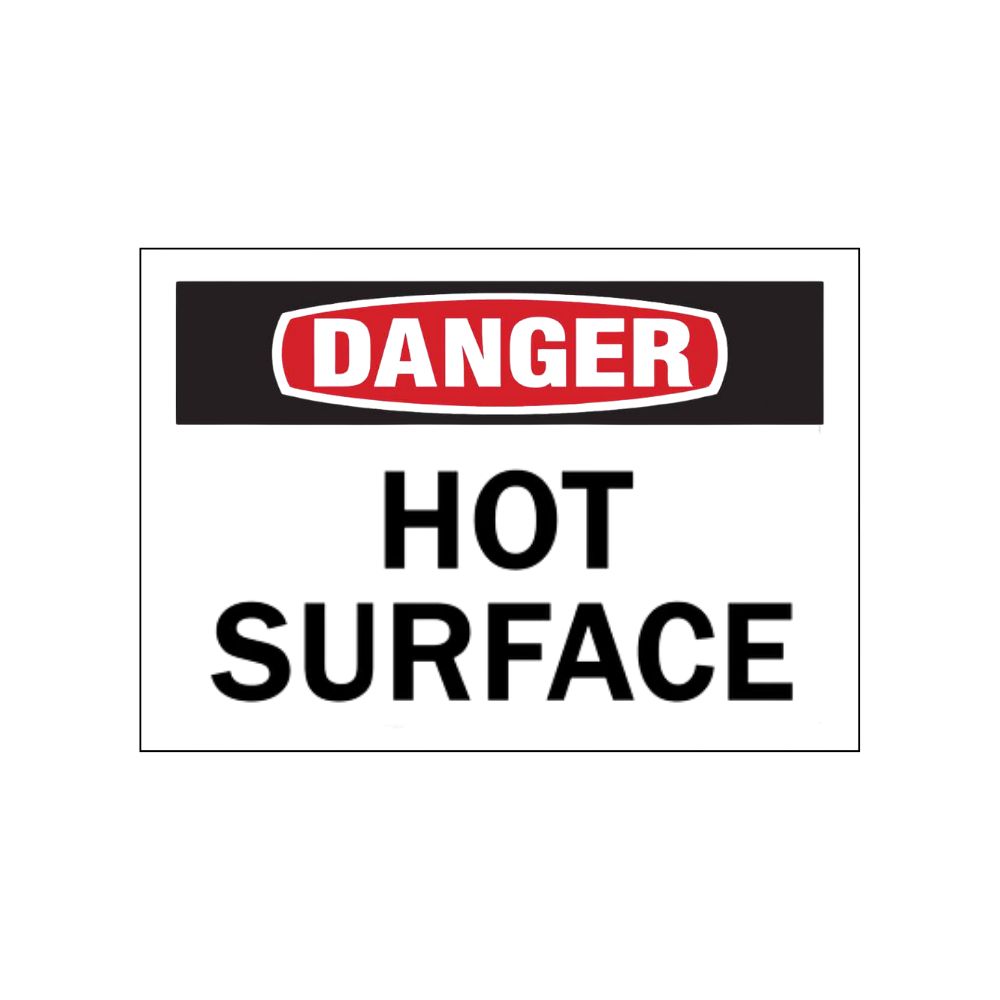 Danger Hot Surface, Color: AV, Size: 7x10