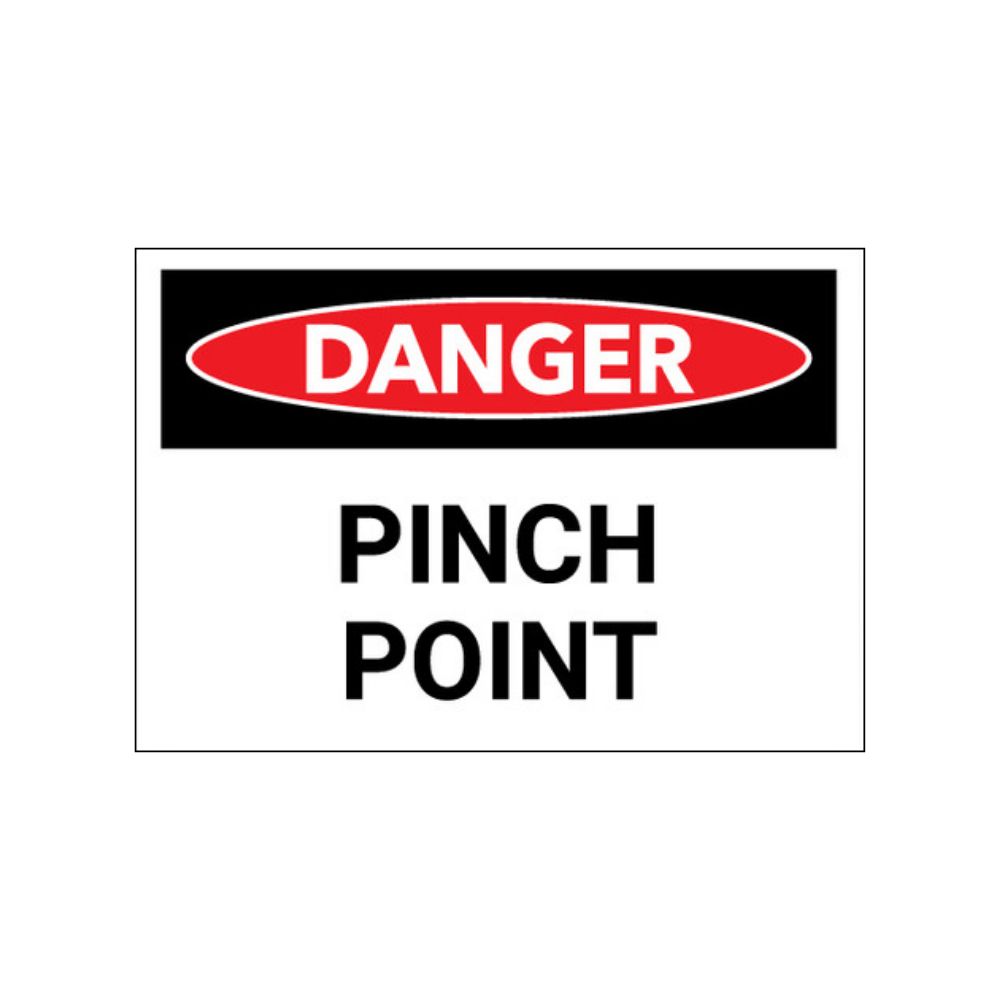 Danger Pinch Point, Color: AV, Size: 7x10