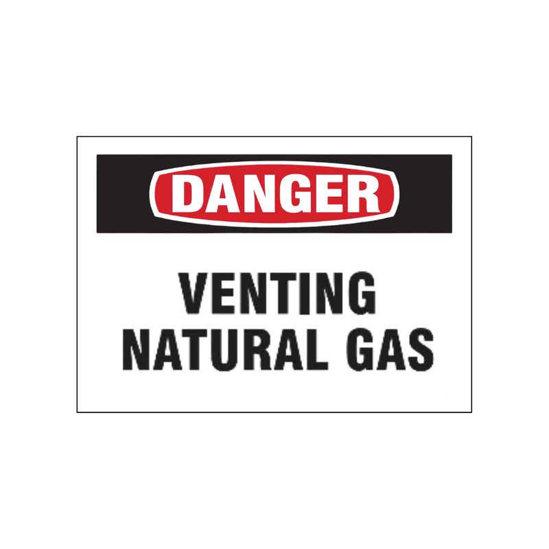 Danger Venting Natural Gas