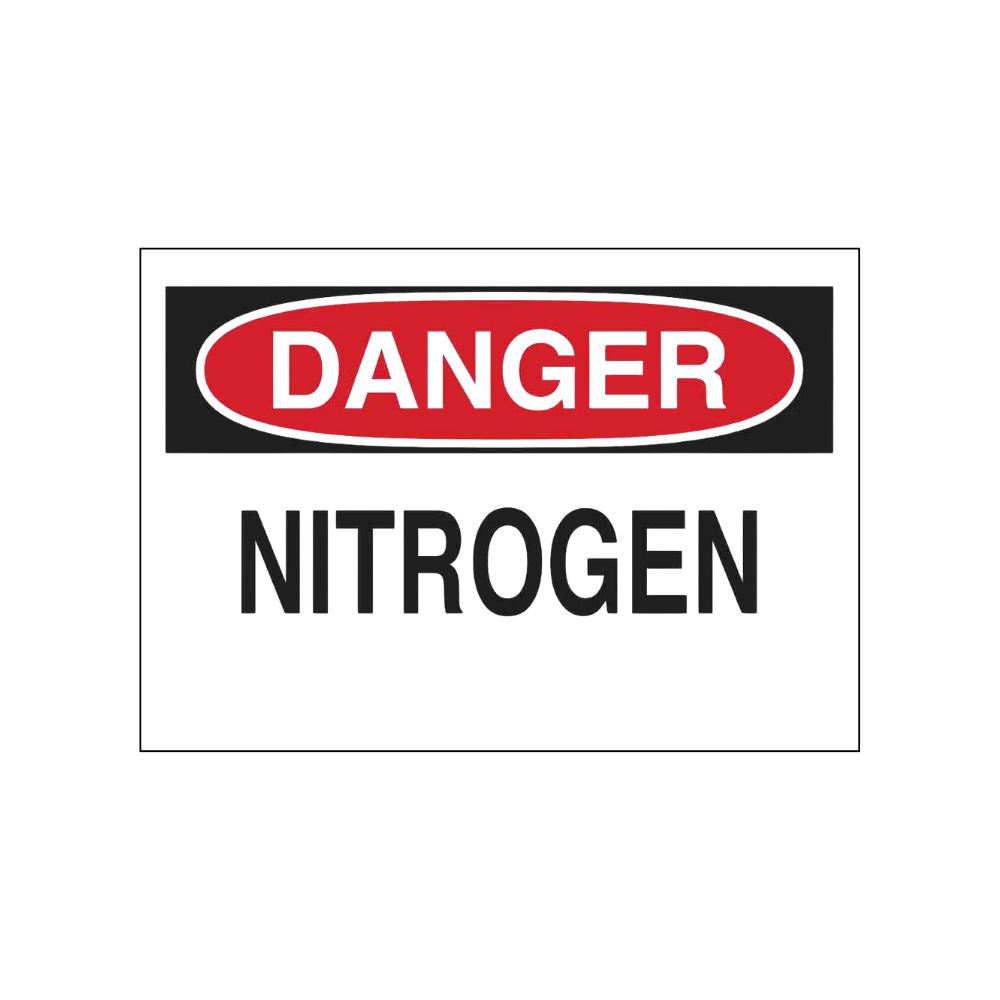 Danger Nitrogen, Color: AV, Size: 7&quot;X10&quot;