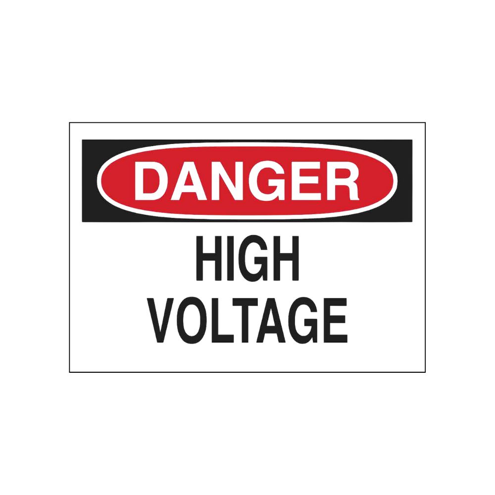 Danger High Voltage 2, Color: AL, Size: 7x10