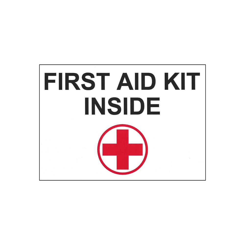 First Aid Kit Inside Plastic, Color: Plastic, Size: 7x10