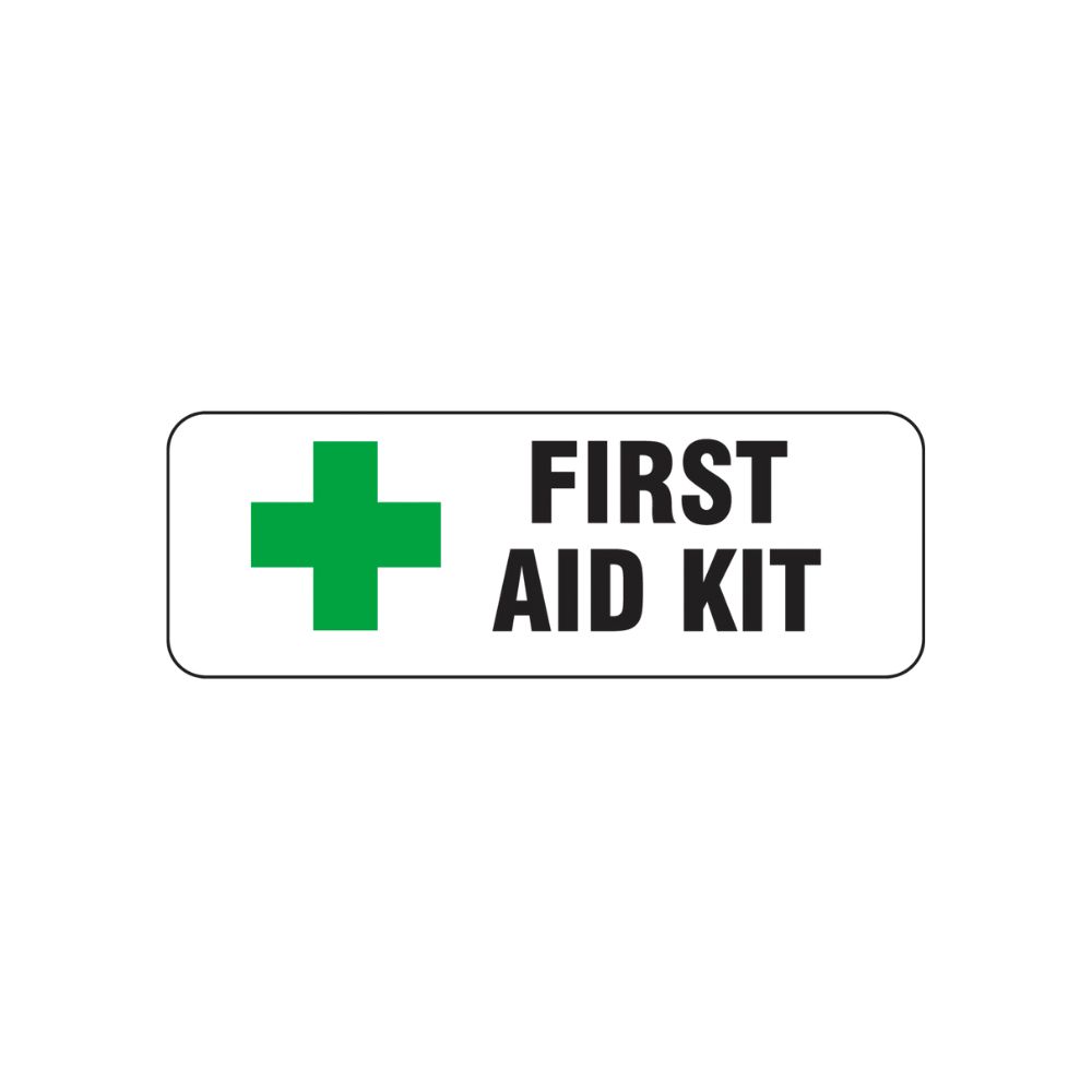 First Aid Kit - Decal, Color: AV, Size: 2.25&quot;X9&quot;