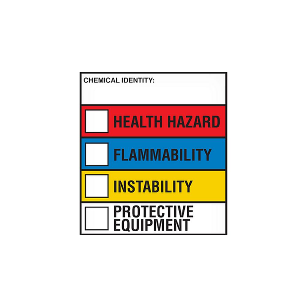 Right To Know Chemical Name 10pk, Color: Vinyl, Size: 10 pk