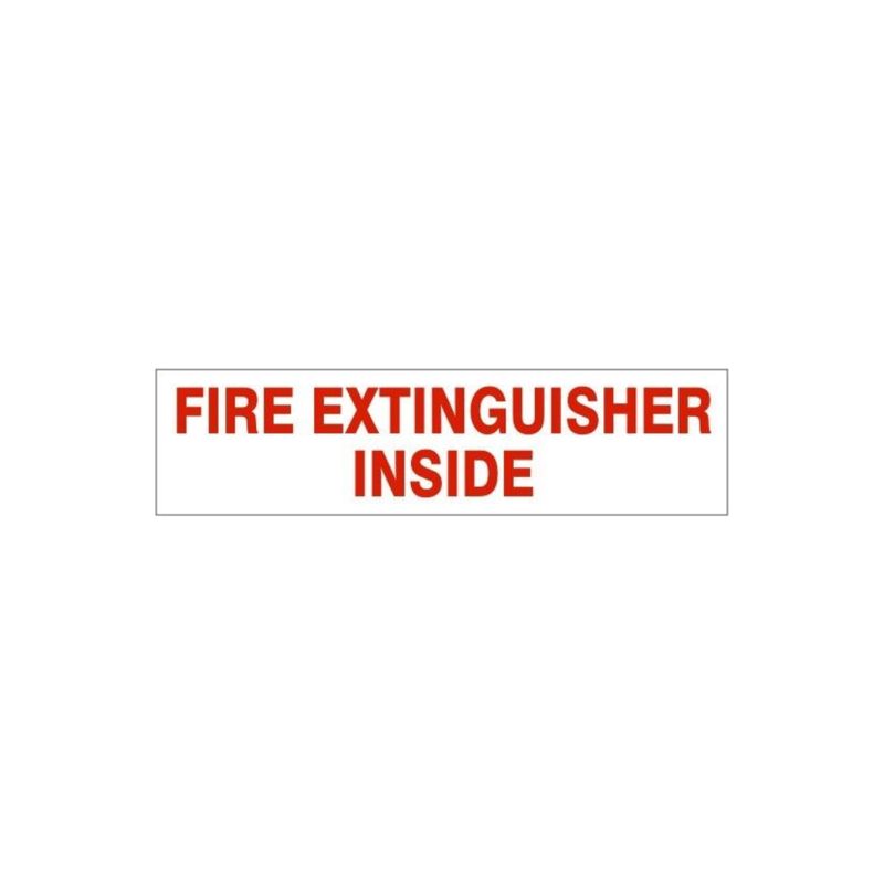 Fire Extinguisher Inside -Decal