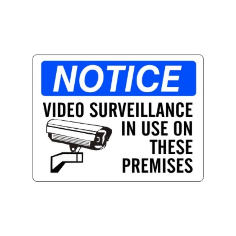 Notice Video Surveillance In Use