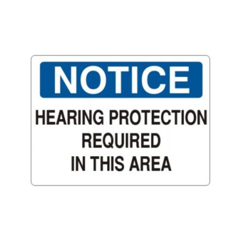 Notice Hearing Required in this Area, Color: AV, Size: 10x14