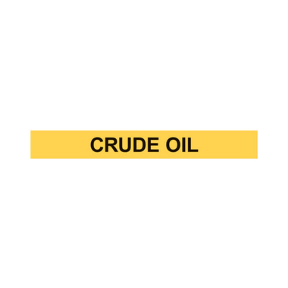Crude Oil Decal, Color: Vinyl, Size: 2.25x9