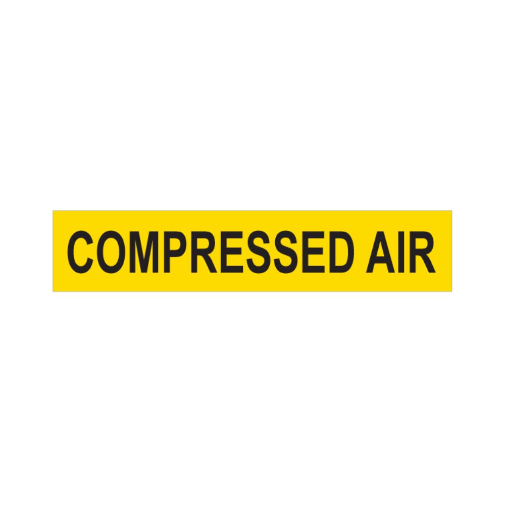 Compressed Air - Pipe Marker, Color: AV, Size: 2.5&quot;X12&quot;