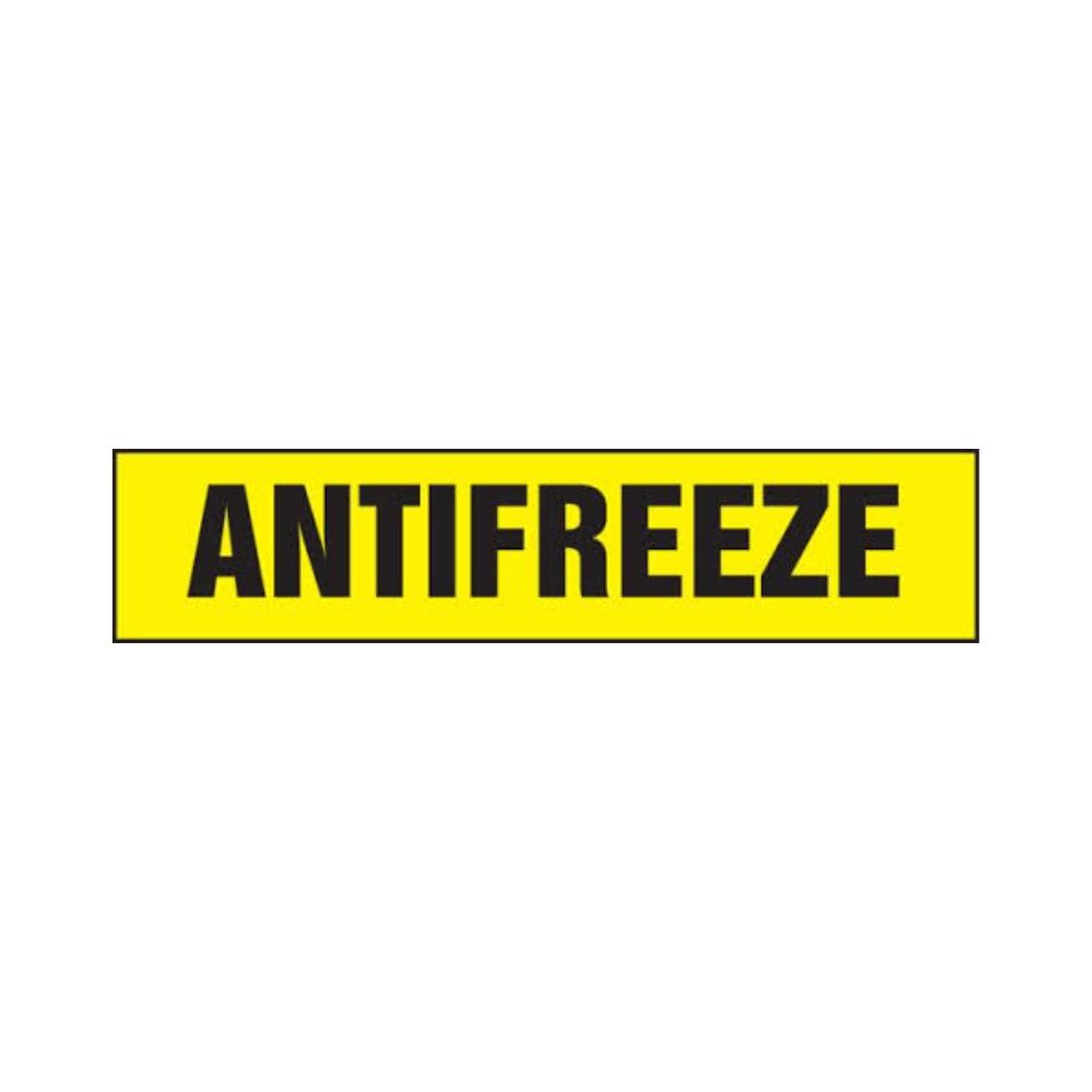 Antifreeze Sign, Size: 2.25x9