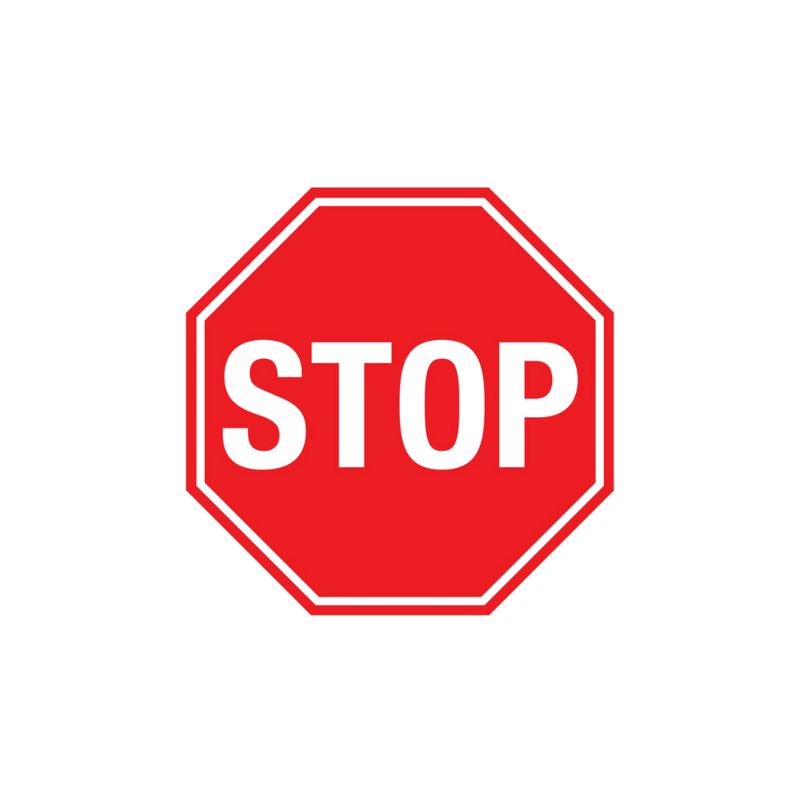 Stop Premium Anti-Slip Floor Decal