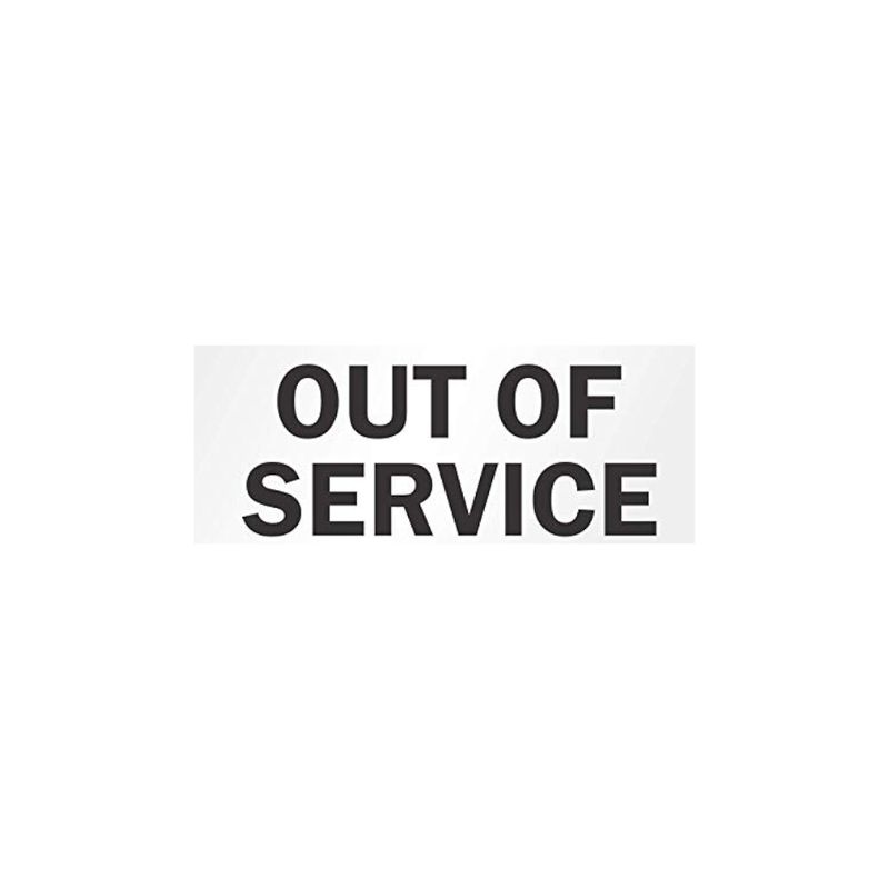 Out of Service 10x14 Sign