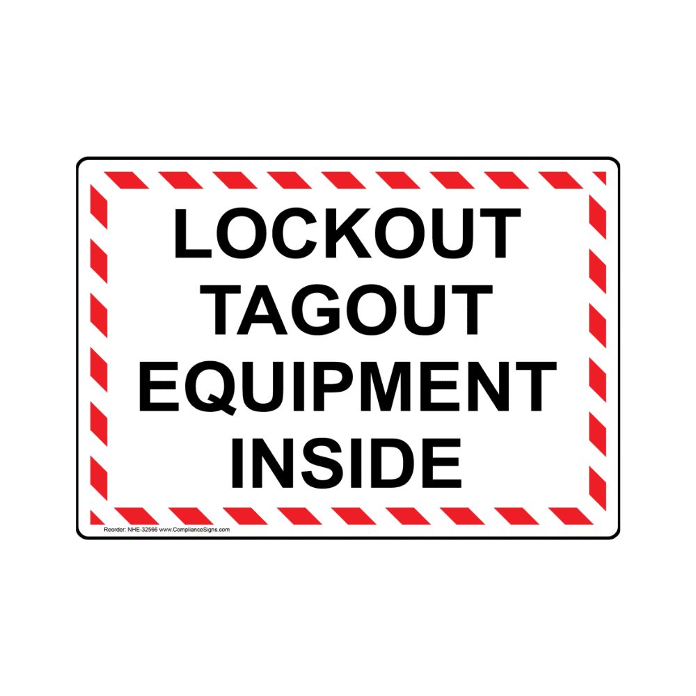 Lockout tagout equipment inside, Color: AV, Size: 7x10