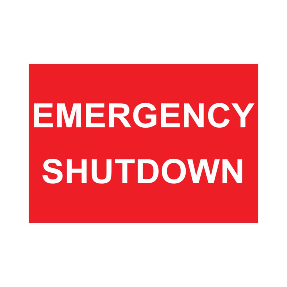 Emergency Shutdown Inside, Color: AV, Size: 7x10