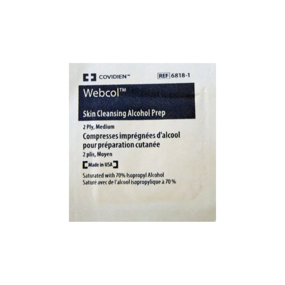 Alcohol Prep Pad - 10 Piece Bag, Size: Bag of 10