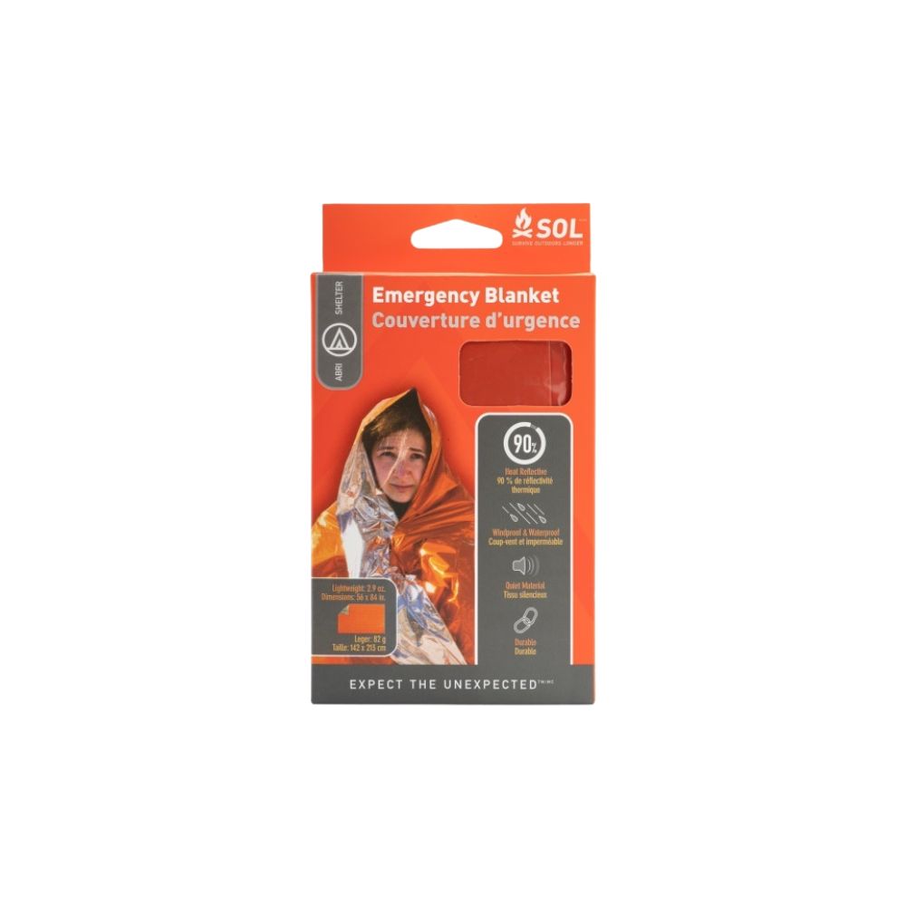 SOL Emergency Blanket, Size: 56&quot;X84&quot;