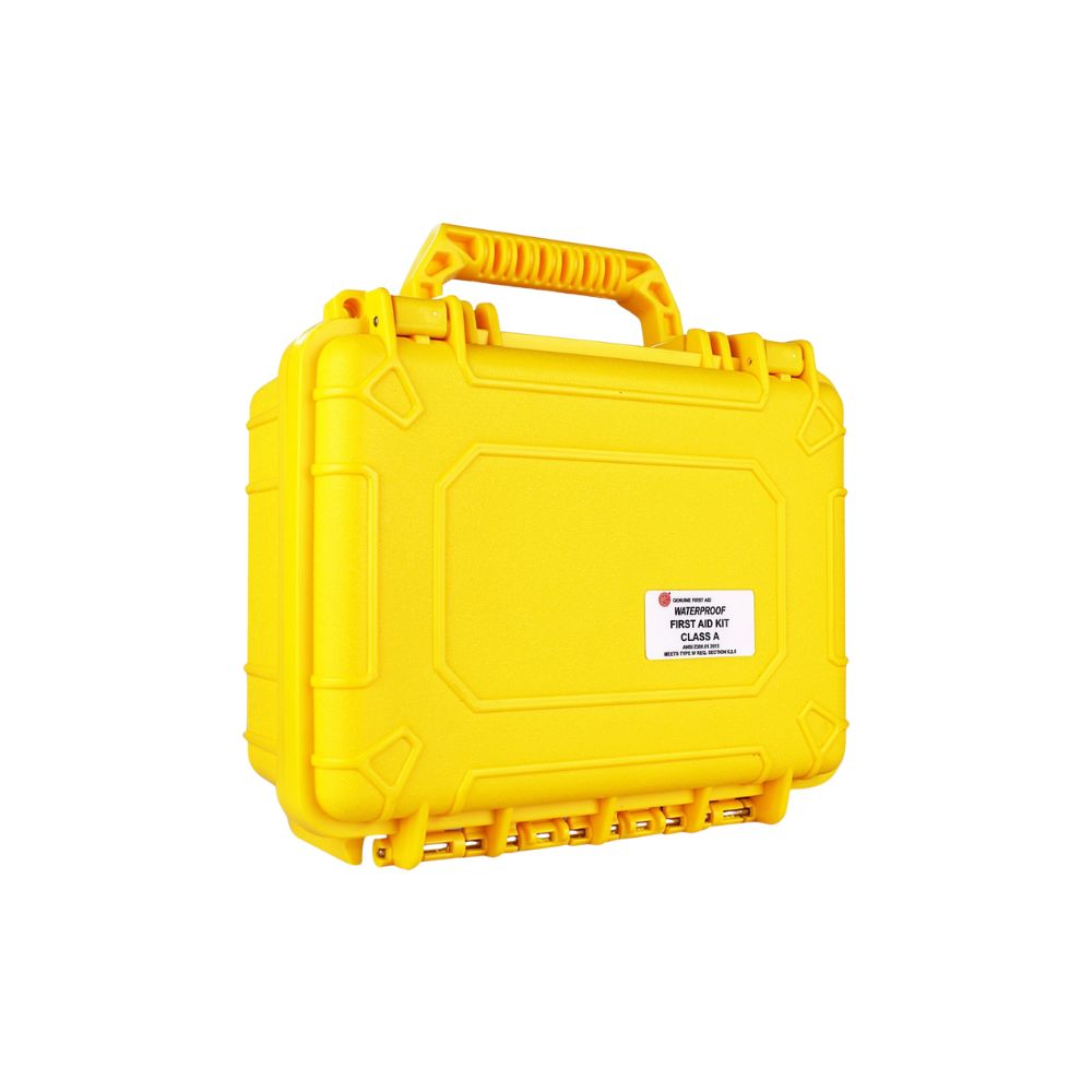 25 Person ANSI Class A Type IV Waterproof First Aid Kit, Color: Yellow