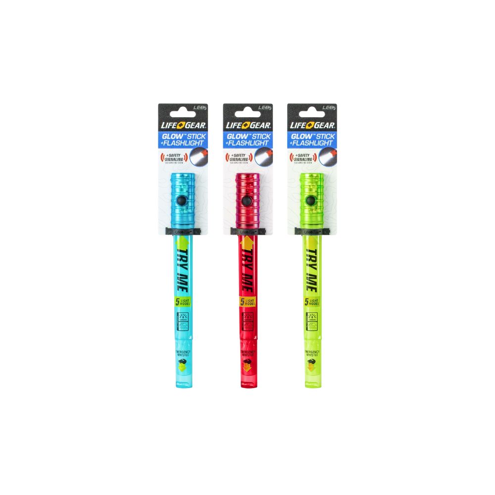 Lifegear LED Glowstick &amp; Flashlight, Color: Assorted, Product: Battery, Quantity: Single