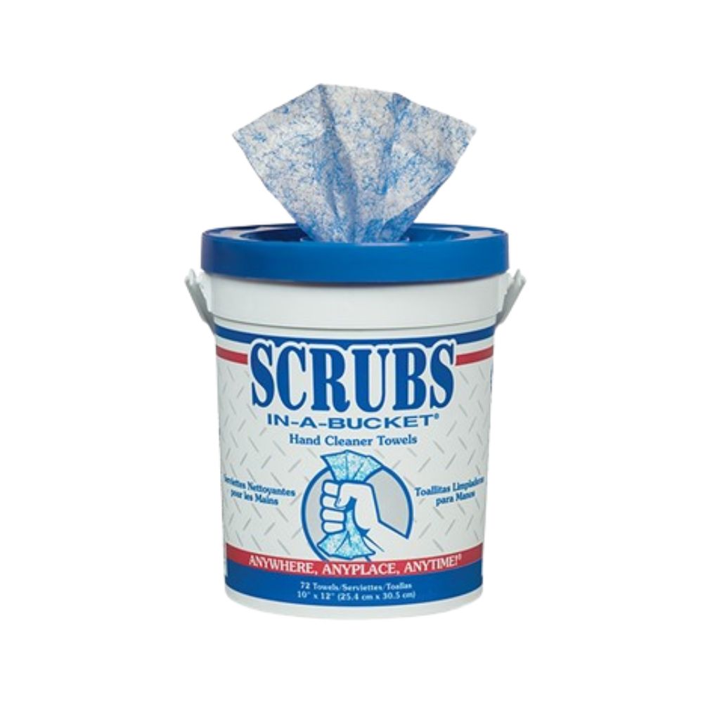 Scrubs In-A-Bucket Hand Cleaner Towels, Size: Single