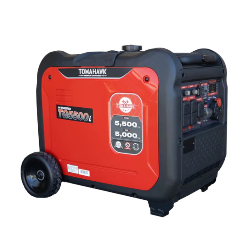 Tomahawk 5500 Watt Inverter Generator Super Quiet Portable Gas Power Professional Use