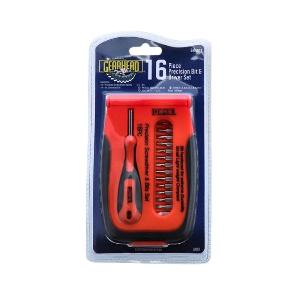 Gearhead 16 Piece Precision Bit &amp; Driver Set, Category: Bits and Drivers