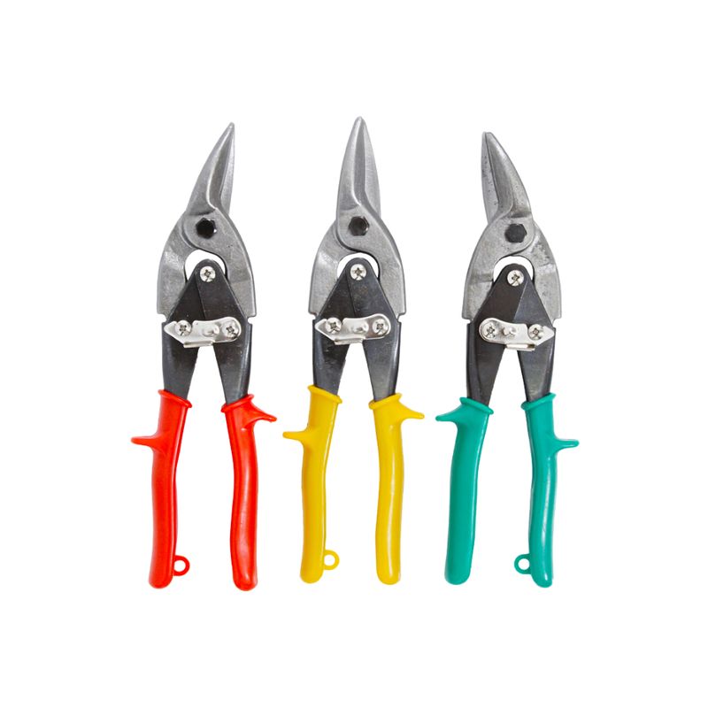 Hawk Tools Heavy Duty Tin Snip 3 Piece Set