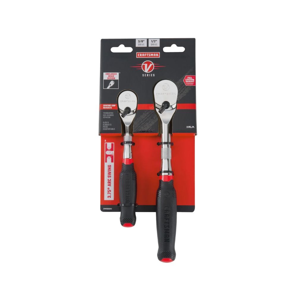 Craftsman V-Series Comfort Grip Ratchets, Category: Ratchet and Sockets, Model: 3/8&quot; Drive &amp; 1/2&quot; Drive