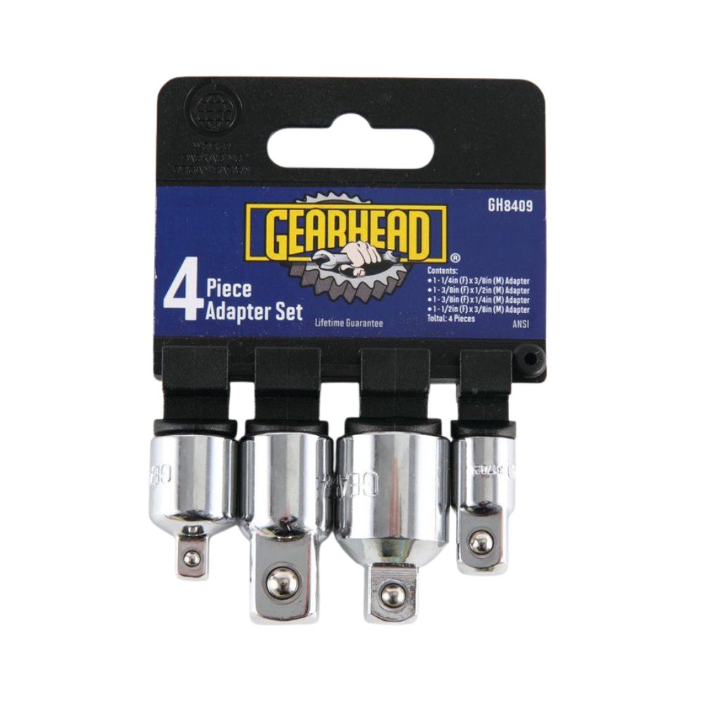 Gearhead 4 Piece Adapter Set, Category: Ratchet and Sockets