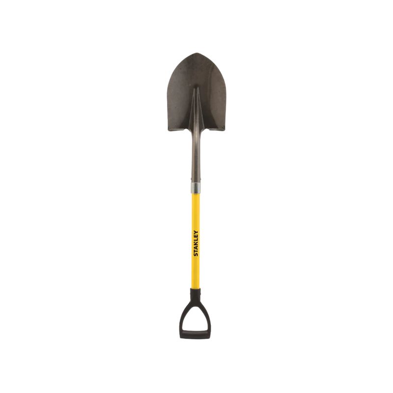 Stanley Fiberglass D-Handle Round Point Shovel