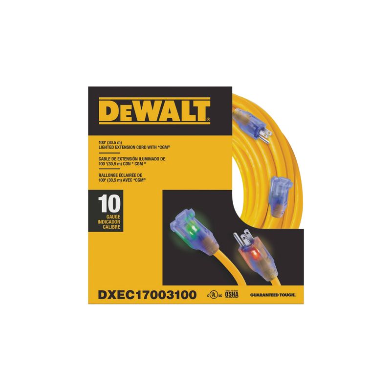 Dewalt SJTW Lighted Extension Cord