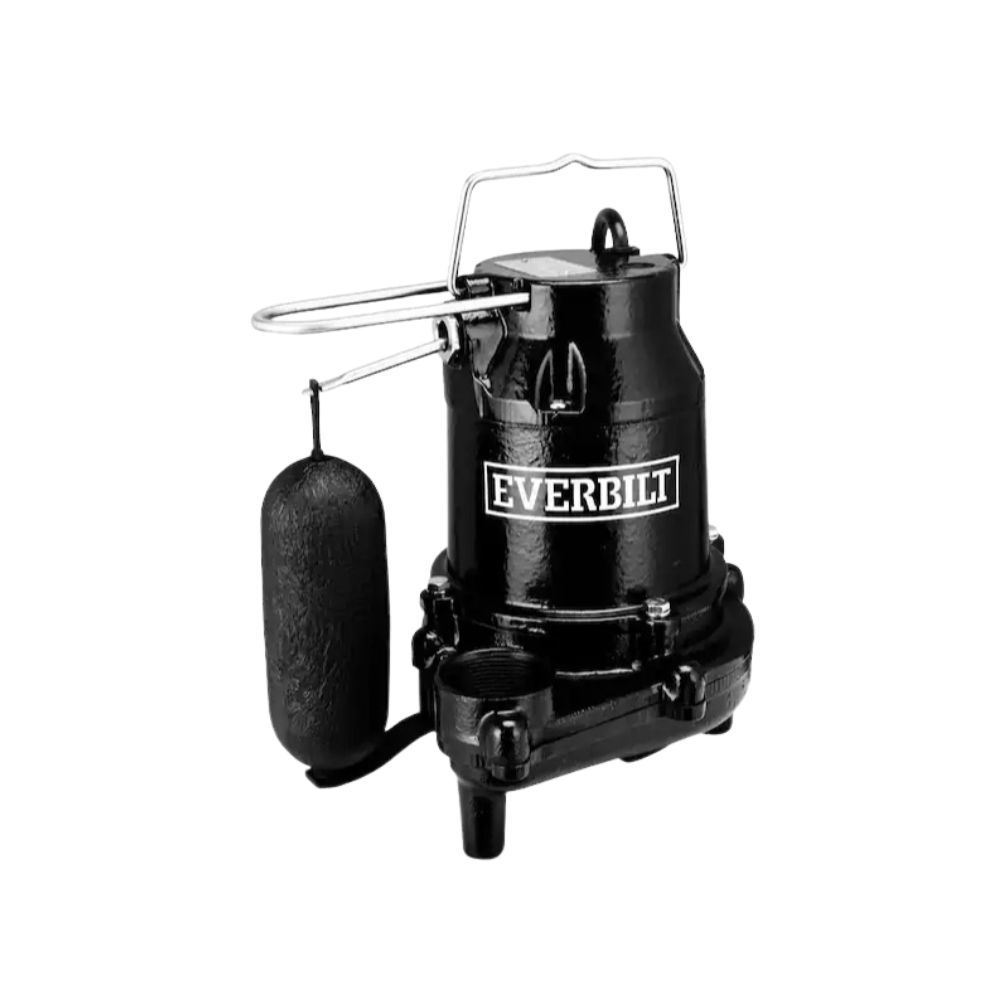 Everbilt 1/2HP Cast Iron Professional Sump Pump, Category: Pumps