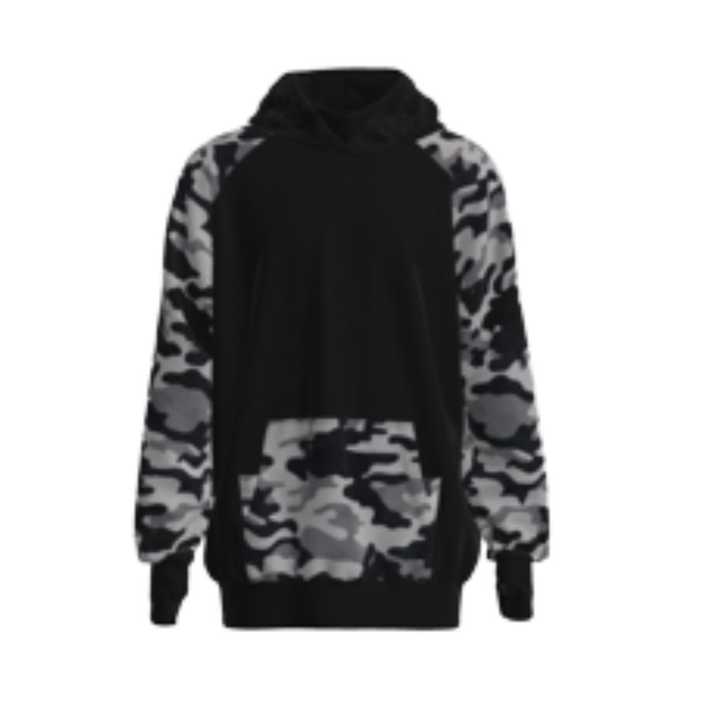 Forge Men's FR Camo Pullover Hoodie Black, Size: S