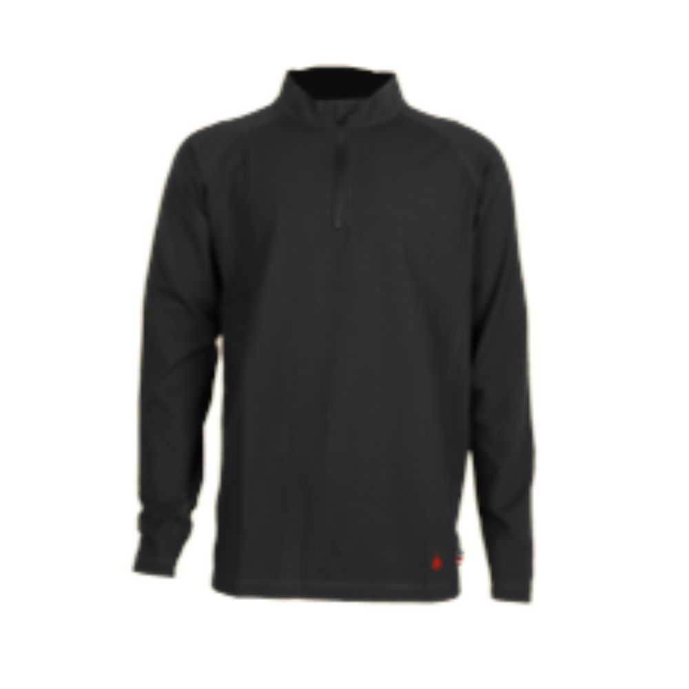 Forge Men's FR 1/4 Zip Tee Black, Size: S