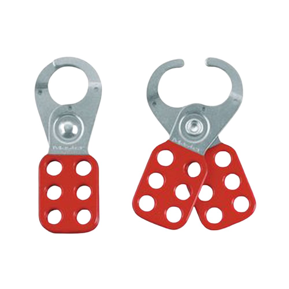 Master Lock 420 Hasp Red Metal 1&quot;, Color: Red