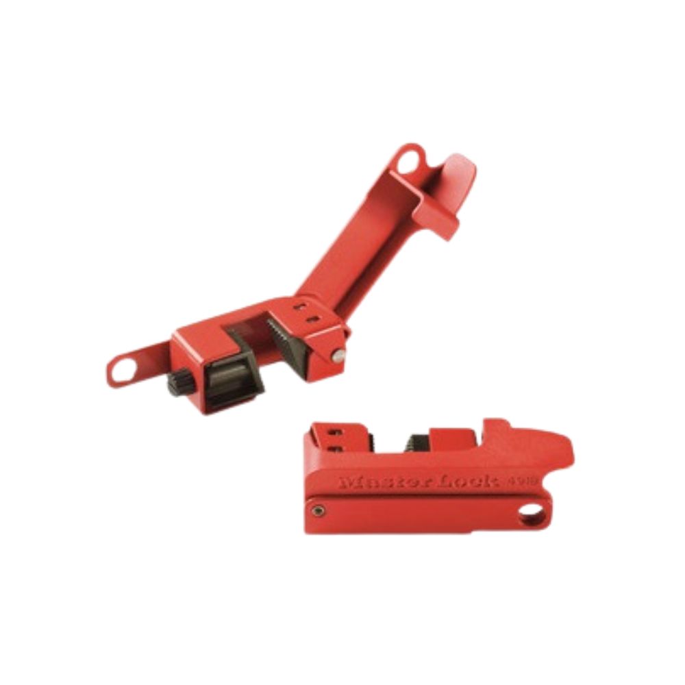 Master Lock 491B Circuit Breaker Lockout, Color: Red